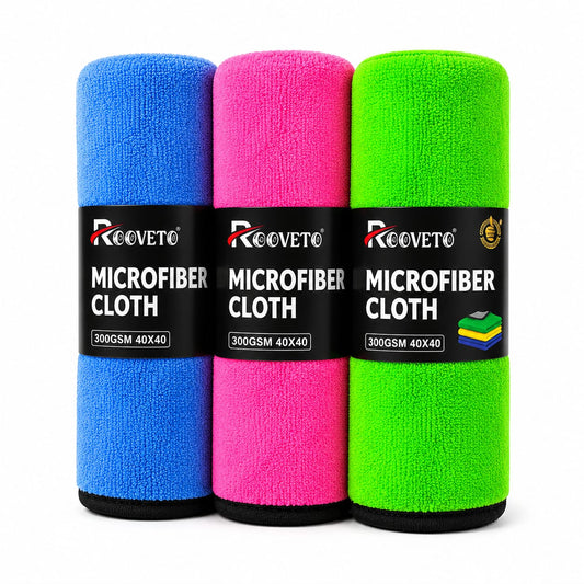 Rooveto Microfiber Cloths Pack Of 3