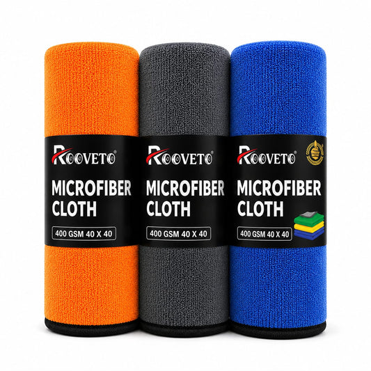 Rooveto Microfiber Cloths Pack Of 3