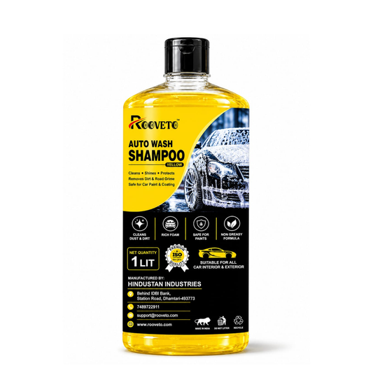 ROOVETO AUTO WASH SHAMPOO 1 LITRE – HIGH FOAM CAR WASH SHAMPOO