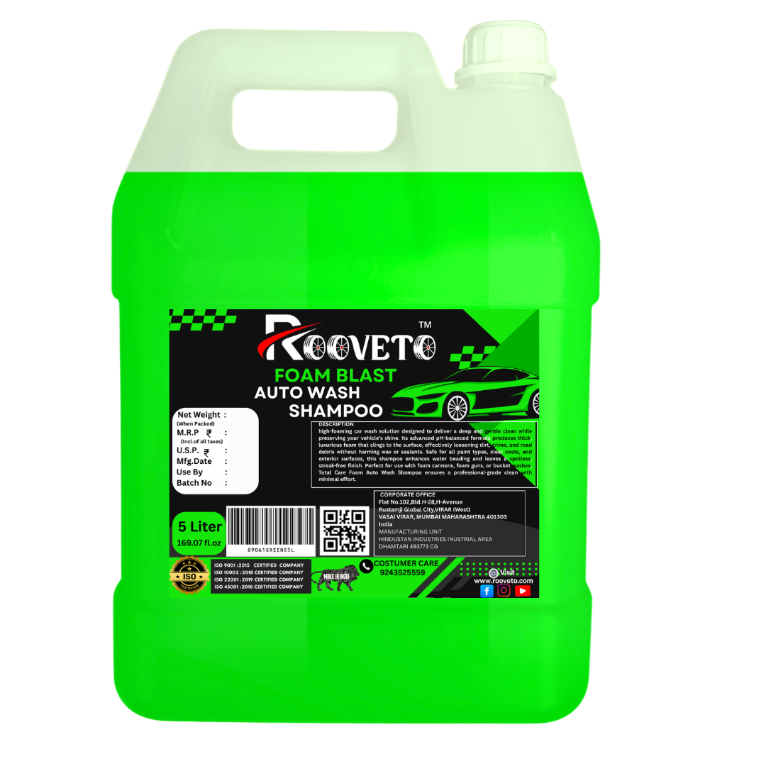 ROOVETO HIGH FOAM AUTO WASH SHAMPOO 5L - Image 3